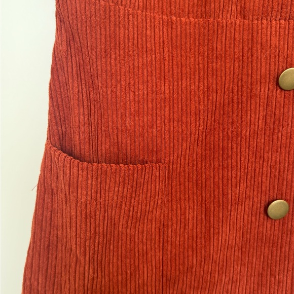 Rust Button-Down Dress - Picture 2 of 6